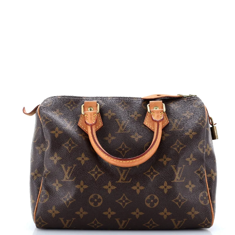 Louis Vuitton backpacks with a sleek, minimalist design for styleSpeedy Handbag Monogram Canvas 25