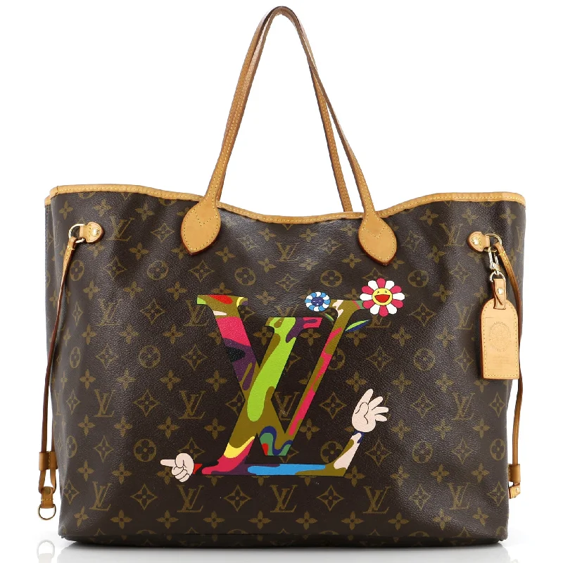 Louis Vuitton bags with a magnetic snap closure for easy accessNeverfull Tote Limited Edition Monogram Murakami MOCA Hands GM