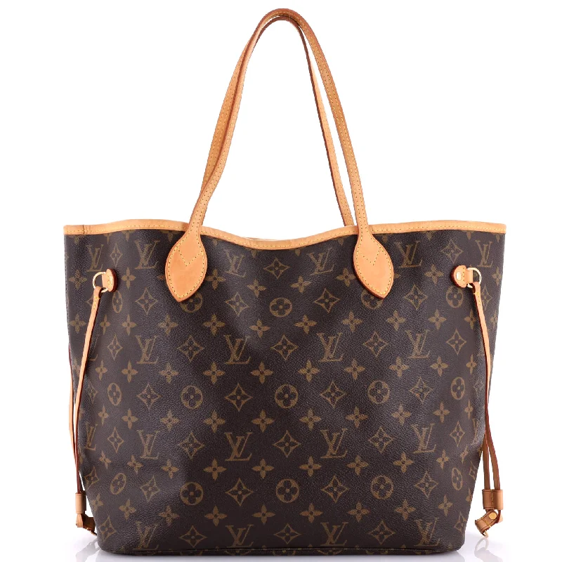 Louis Vuitton crossbody bags with a woven leather strap for textureNeverfull Tote Monogram Canvas MM