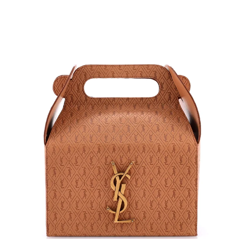 Louis Vuitton bags with a detachable mirror inside for on - the - go touch - upsTake-Away Box Bag Monogram All Over Leather