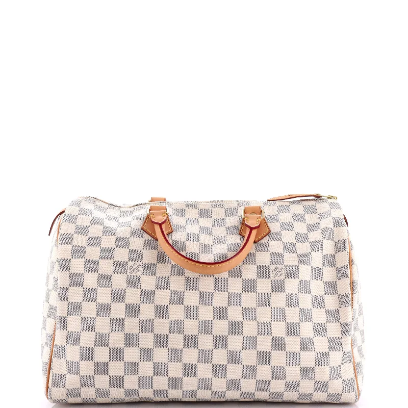 Christian Dior tote bags with a double - handle and shoulder - strap optionSpeedy Handbag Damier 35