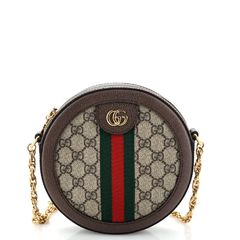 Gucci tote bags for women with a spacious interiorOphidia Round Shoulder Bag GG Coated Canvas Mini