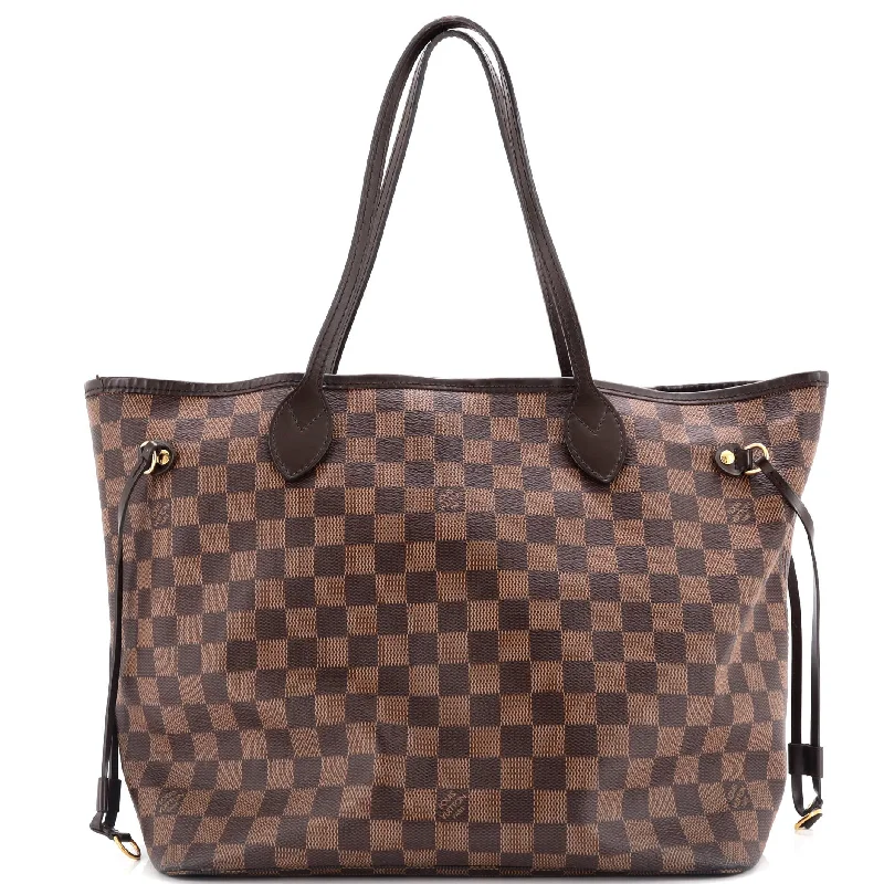 Louis Vuitton handbags with a back - zip pocket for storing valuablesNeverfull NM Tote Damier MM