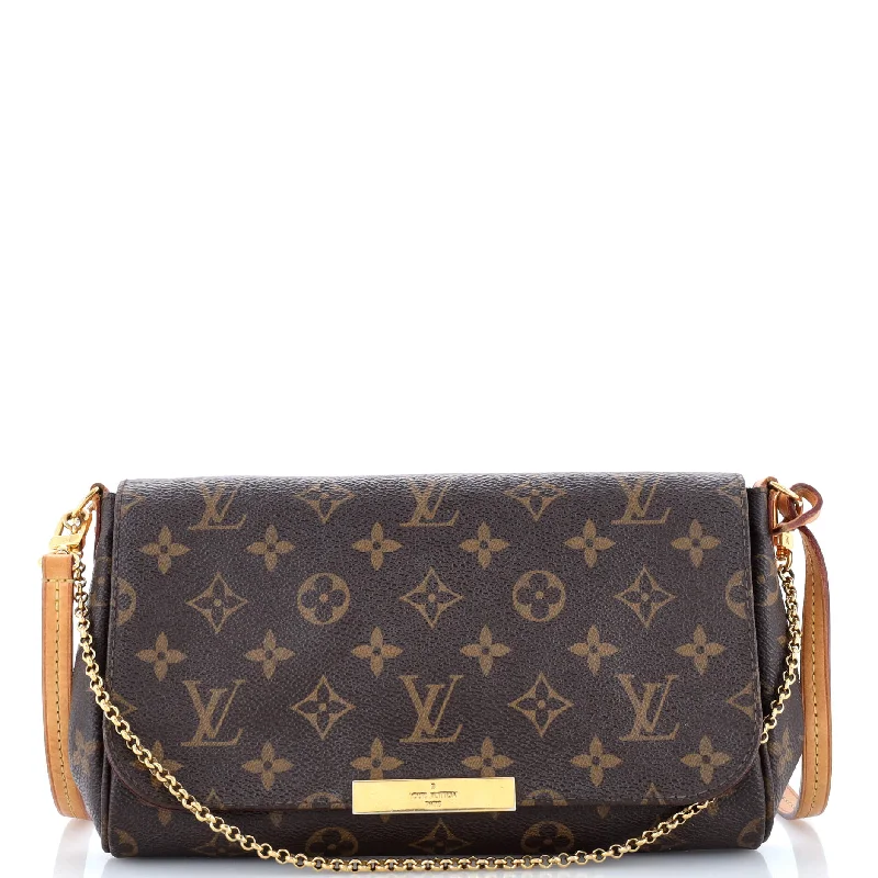 Louis Vuitton Petite Malle bags with a hard - shell structure for uniquenessFavorite Handbag Monogram Canvas MM