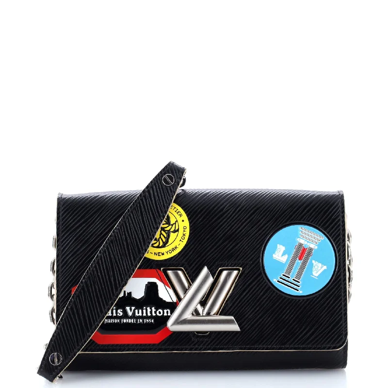 Louis Vuitton bags with a front - flap pocket for quick - access itemsTwist Chain Wallet Limited Edition World Tour Epi Leather