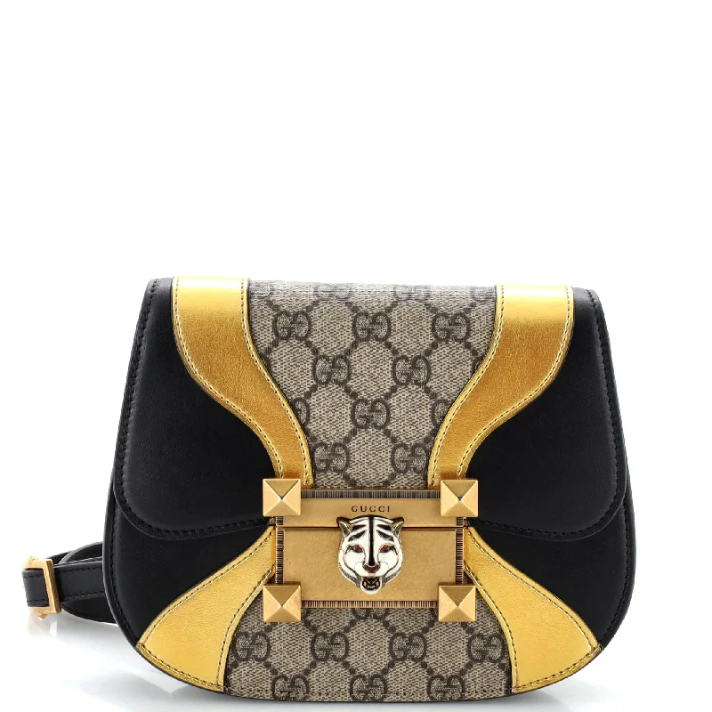 Medium - sized Women Gucci handbags for everyday useOsiride Shoulder Bag GG Coated Canvas and Leather Small