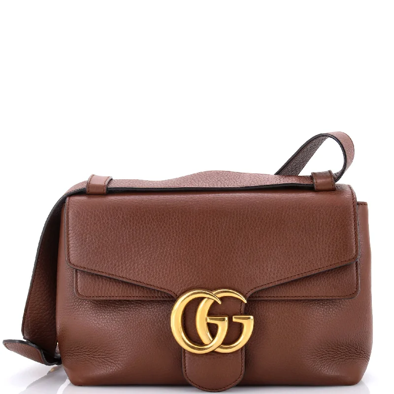 Women Gucci Sylvie bags with a detachable ribbon detailGG Marmont Shoulder Bag Leather Small