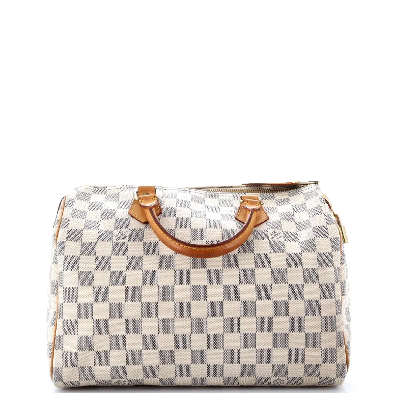 Louis Vuitton handbags with a metal - framed clasp for durabilitySpeedy Handbag Damier 30