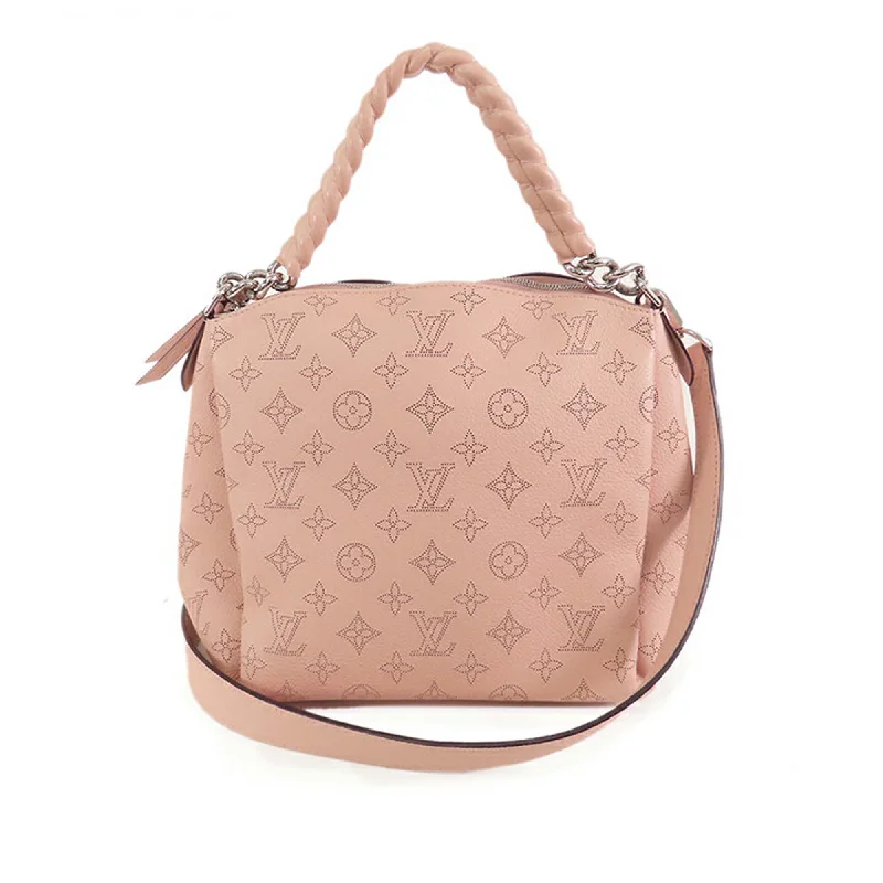 Ladies Louis Vuitton Capucines bags with gold - toned hardwarePink Louis Vuitton Monogram Mahina Babylone BB Satchel