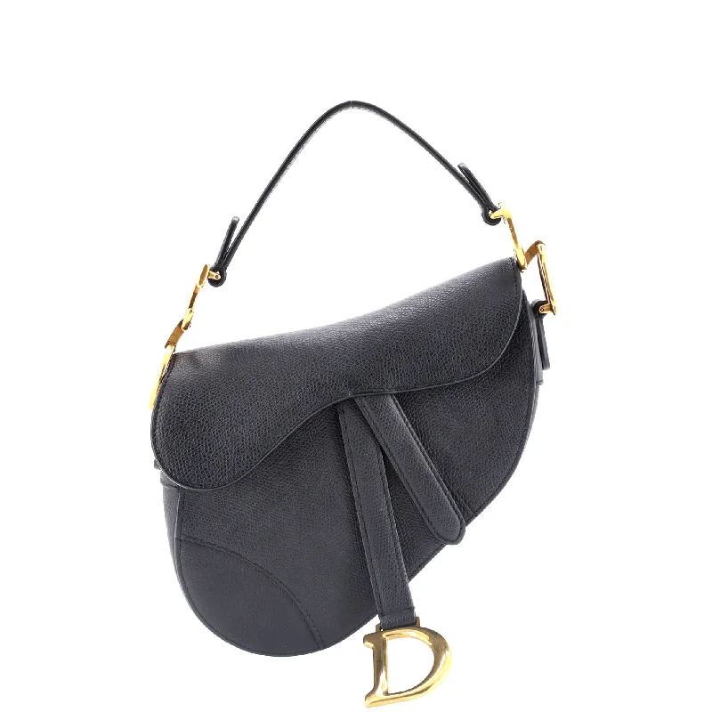 Christian Dior crossbody bags with a front - flap pocket for easy accessSaddle Handbag Leather Mini