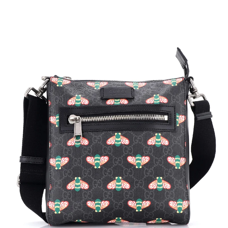 Women Gucci bags with a detachable mobile phone holderFront Zip Messenger Printed GG Coated Canvas Medium