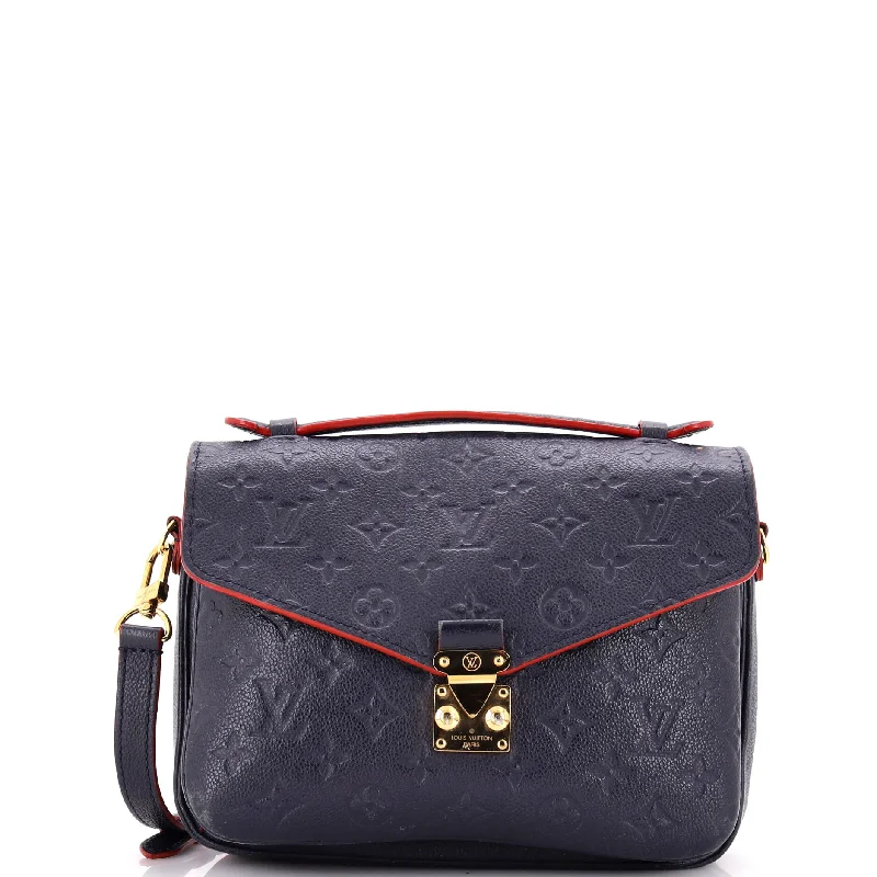 Louis Vuitton backpacks with a padded laptop compartment for travelPochette Metis Monogram Empreinte Leather East West