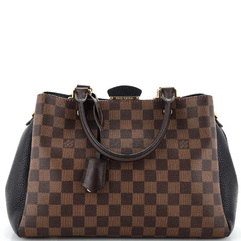 Louis Vuitton crossbody bags with a woven leather strap for textureBrittany Handbag Damier