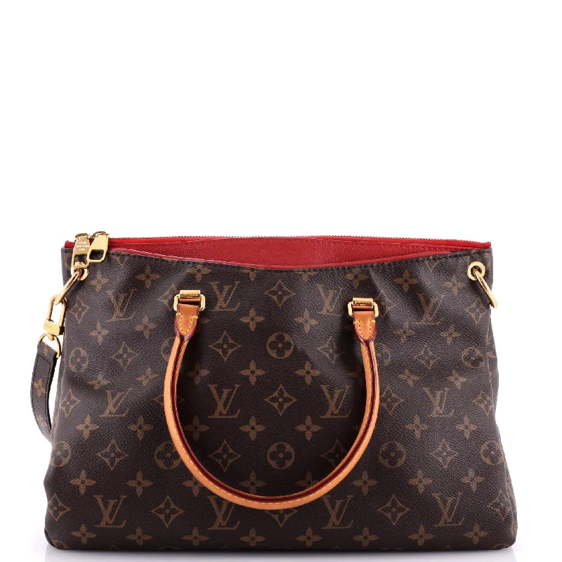 Ladies Louis Vuitton Capucines bags with gold - toned hardwarePallas Tote Monogram Canvas