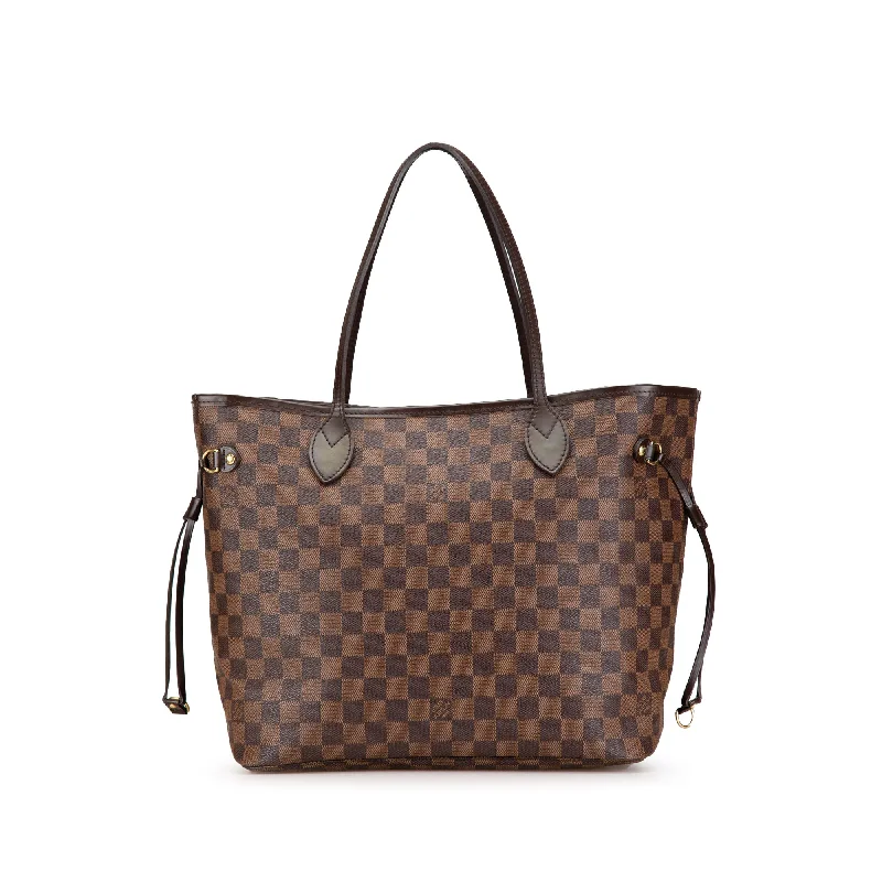 Louis Vuitton crossbody bags with adjustable shoulder straps for comfortBrown Louis Vuitton Damier Ebene Neverfull MM Tote Bag