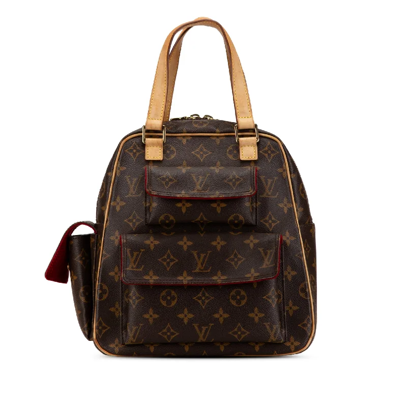 Louis Vuitton crossbody bags in a bold red color for a statementBrown Louis Vuitton Monogram Excentri-Cite Handbag