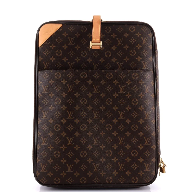 Louis Vuitton Alma bags with a detachable shoulder strap for versatilityPegase Luggage Monogram Canvas 45