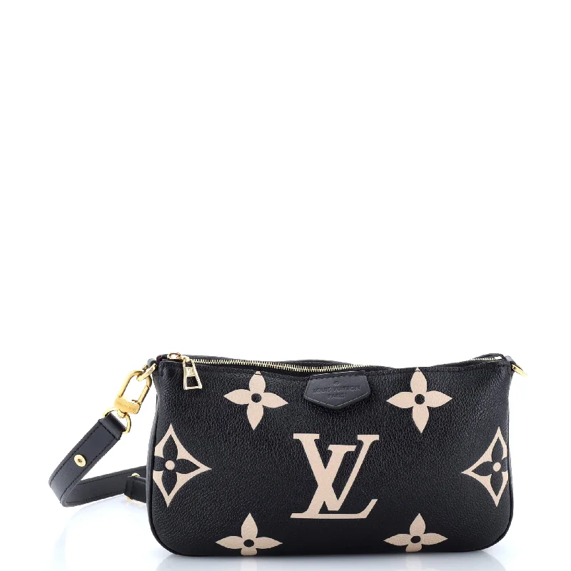 Louis Vuitton crossbody bags with a woven leather strap for textureMulti Pochette Accessoires Bicolor Monogram Empreinte Giant