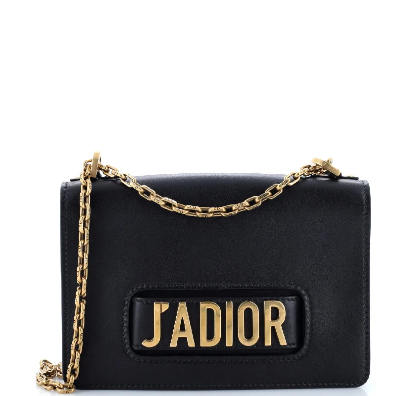 Christian Dior handbags with a detachable mirror for on - the - go touch - upsJ'Adior Flap Bag Leather Medium