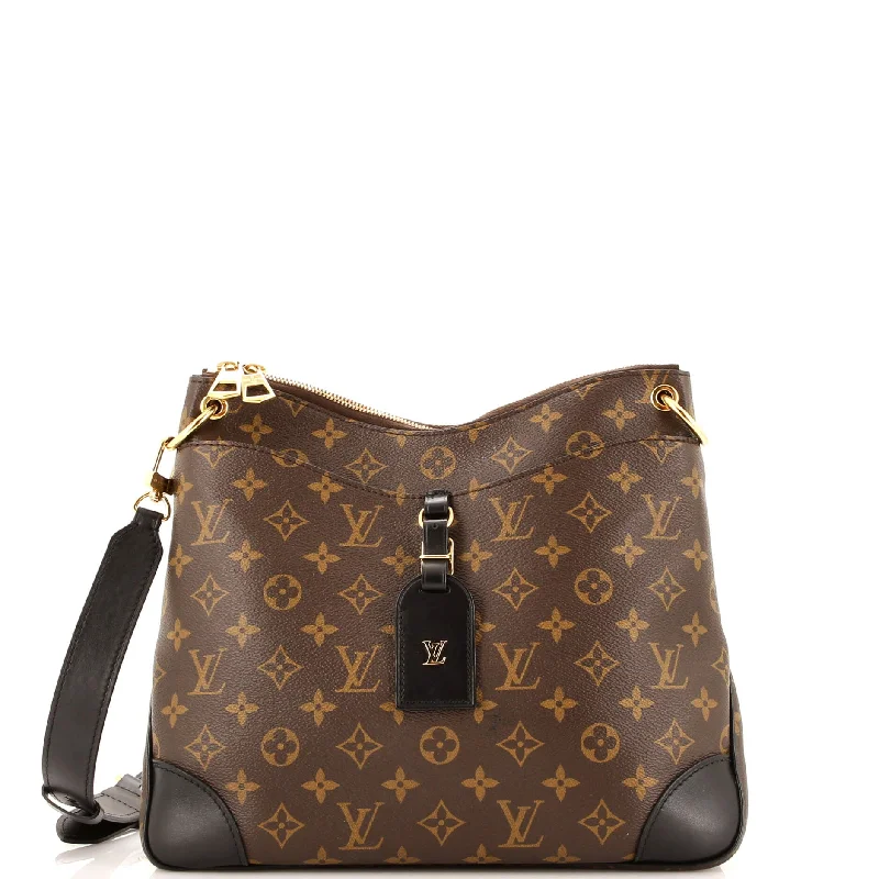 Louis Vuitton handbags with a metal - framed clasp for durabilityOdeon NM Handbag Monogram Canvas MM