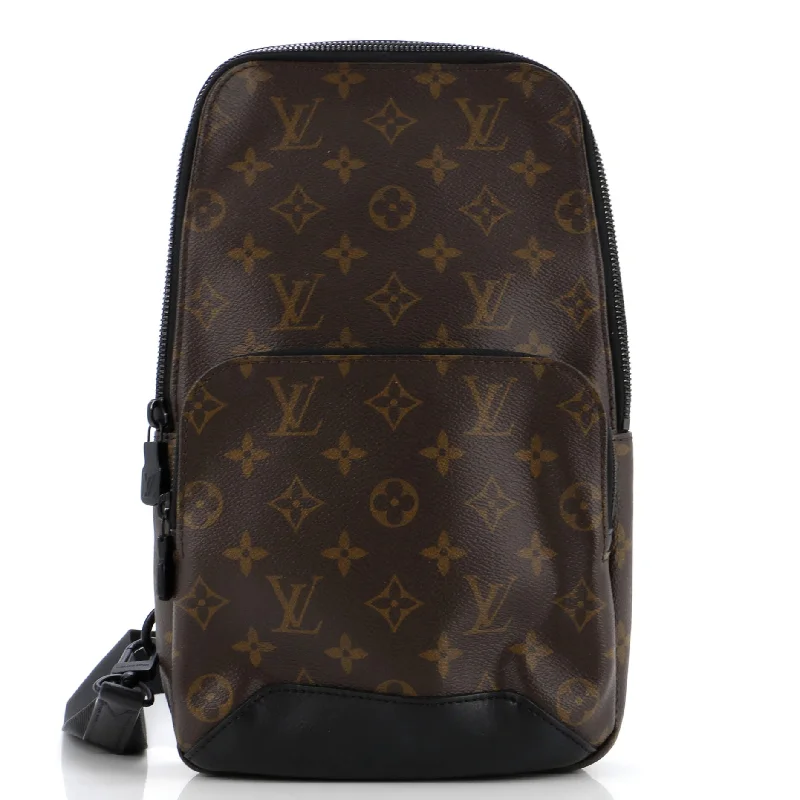 Louis Vuitton crossbody bags with adjustable shoulder straps for comfortAvenue Sling Bag Macassar Monogram Canvas