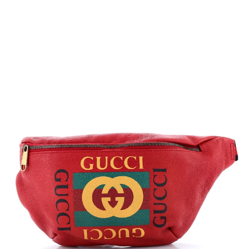 Gucci Marmont bags for women with a snakeskin - effect panelLogo Belt Bag Printed Leather Medium