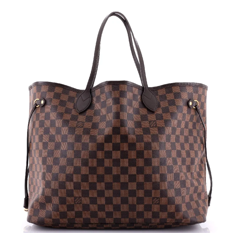 Louis Vuitton crossbody bags in a bold red color for a statementNeverfull NM Tote Damier GM