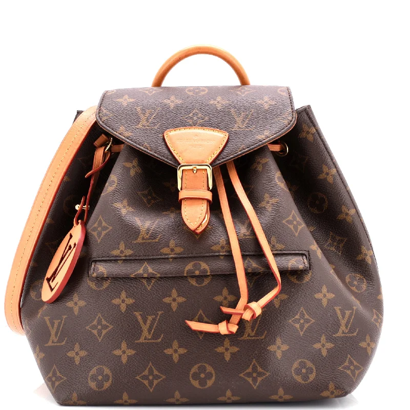 Louis Vuitton handbags with a beaded trim for a touch of glamourMontsouris NM Backpack Monogram Canvas PM