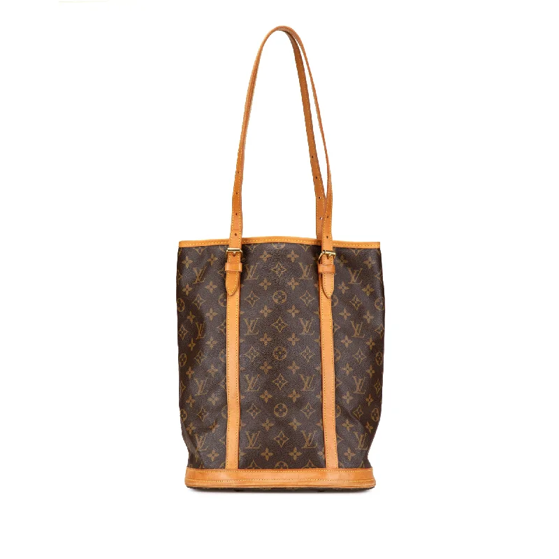 Medium - sized Louis Vuitton tote bags for work and shoppingBrown Louis Vuitton Monogram Bucket GM