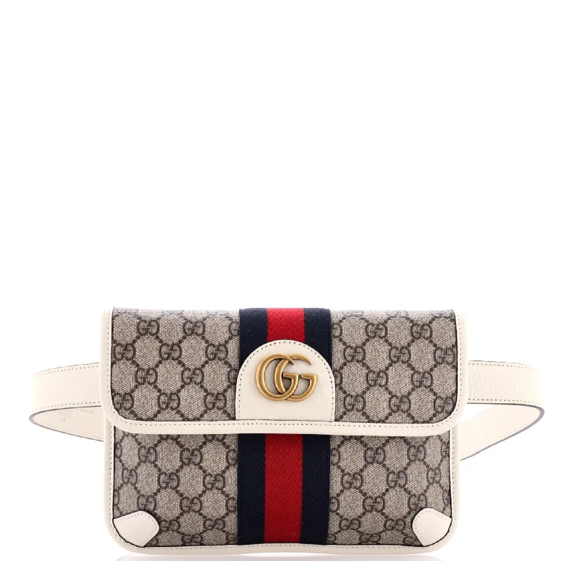 Gucci Dionysus bags for women with tiger - head claspsOphidia Flap Belt Bag GG Coated Canvas