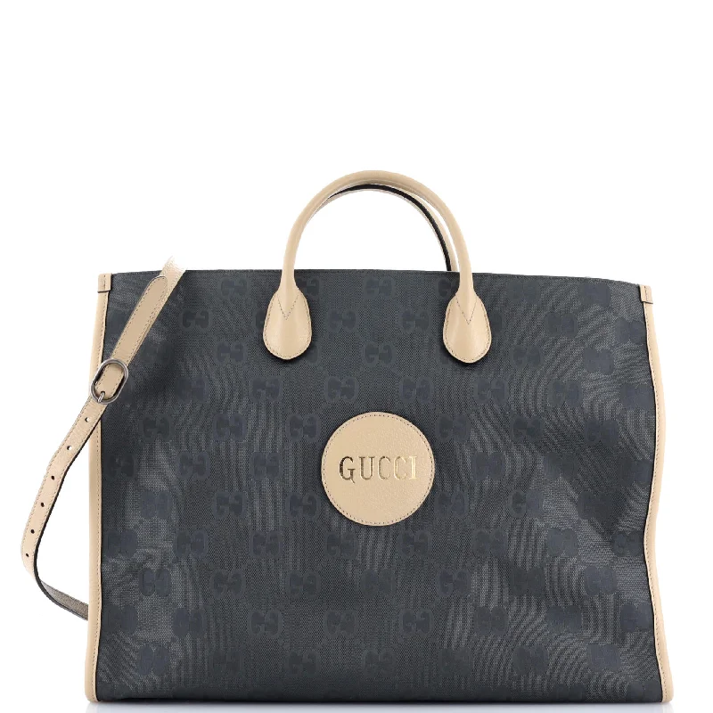 Ladies Gucci shoulder bags with a wide - width strapOff The Grid Tote GG Econyl