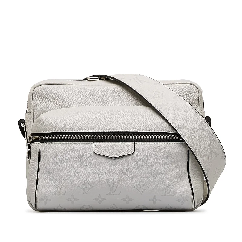 Louis Vuitton Twist bags with the iconic LV - turnlock closureWhite Louis Vuitton Monogram Taigarama Outdoor Messenger Crossbody Bag