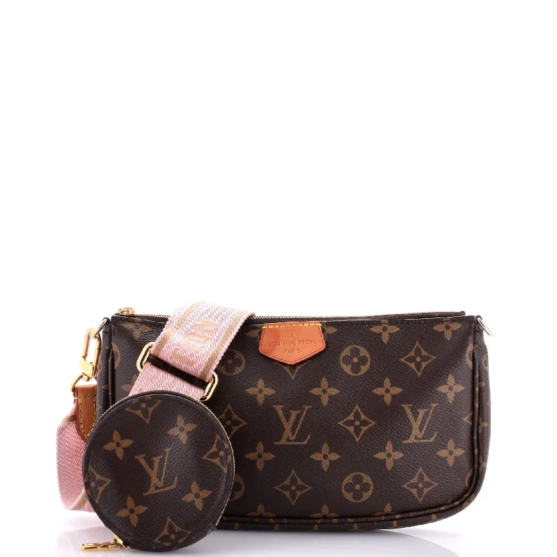 Louis Vuitton handbags with a back - zip pocket for storing valuablesMulti Pochette Accessoires Monogram Canvas