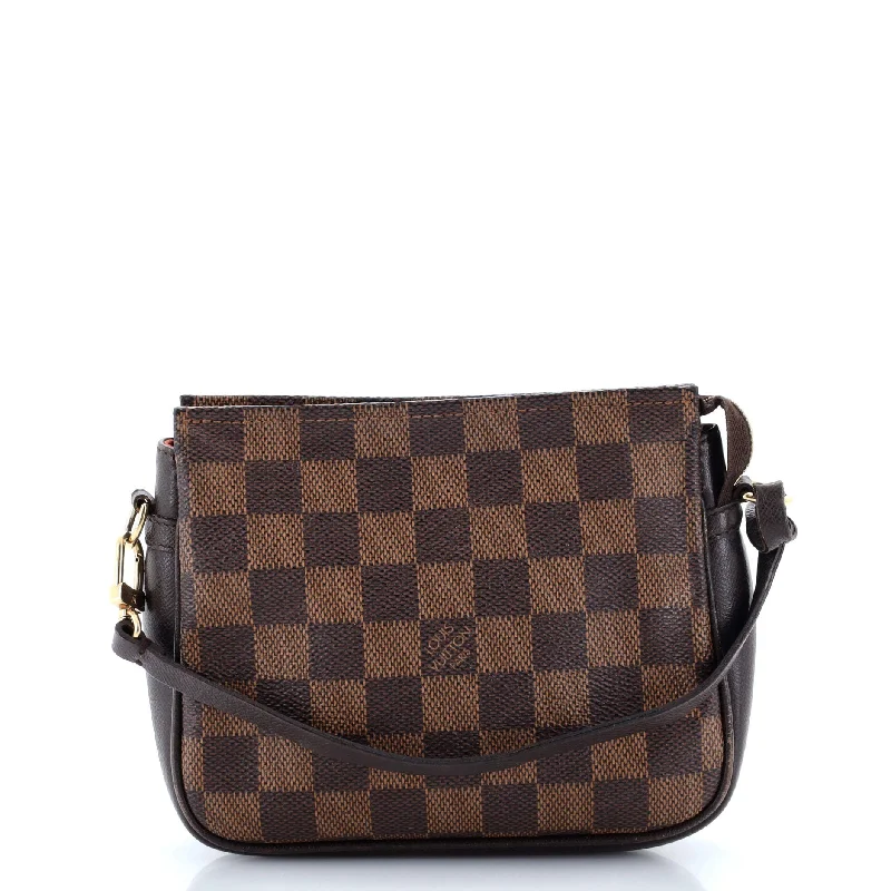 Christian Dior handbags with a back - pocket for quick storageTrousse Make Up Bag Damier