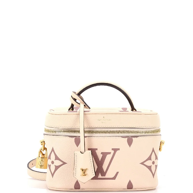 Louis Vuitton Alma bags with a detachable shoulder strap for versatilityVanity Handbag Bicolor Monogram Empreinte Giant PM