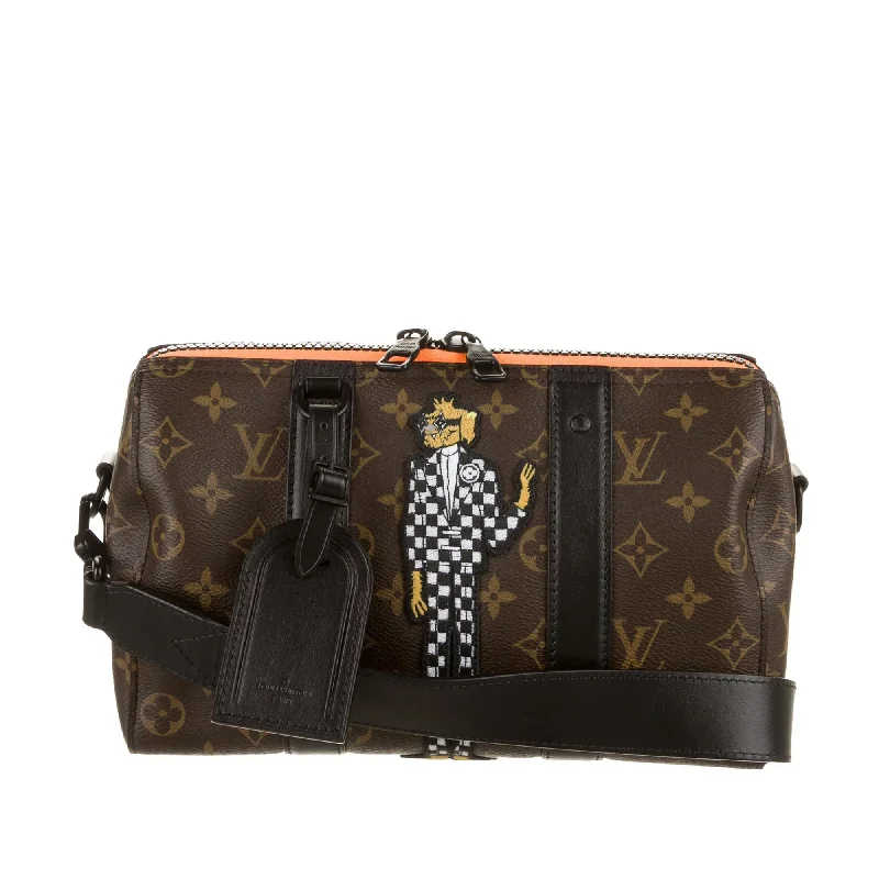 Louis Vuitton bags with a chain - link trim and a leather body for a modern edgeBrown Louis Vuitton Monogram Zoom With Friends City Keepall Crossbody Bag