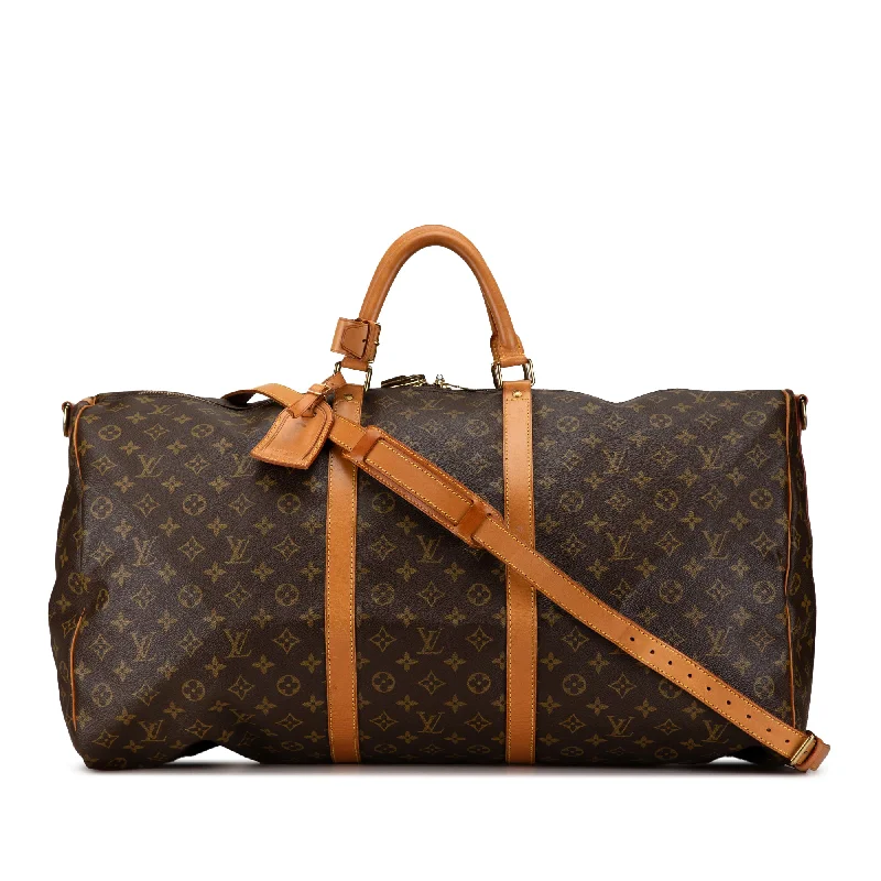 Louis Vuitton backpacks with a padded laptop compartment for travelBrown Louis Vuitton Monogram Keepall Bandouliere 60 Travel Bag