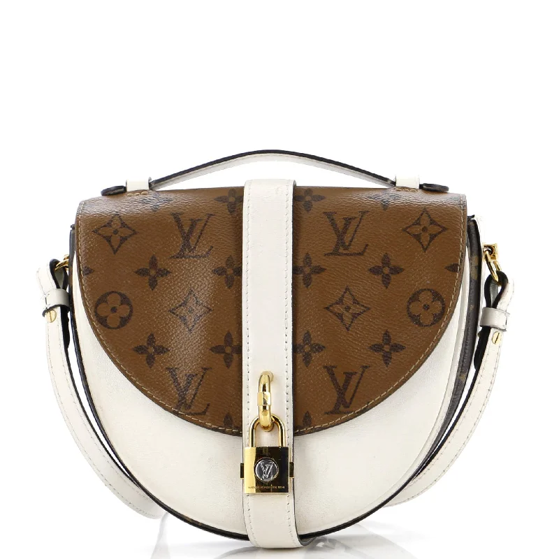 Louis Vuitton backpacks with a padded back panel for comfort during long - wearChantilly Lock Handbag Reverse Monogram Canvas and Leather