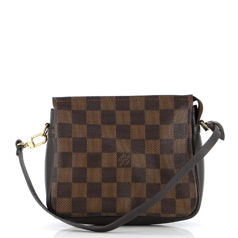 Ladies Louis Vuitton Capucines bags with a detachable shoulder strapTrousse Make Up Bag Damier