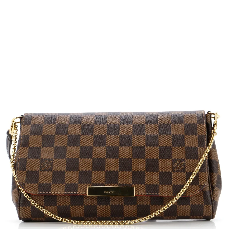 Ladies Louis Vuitton Capucines bags with gold - toned hardwareFavorite Handbag Damier MM