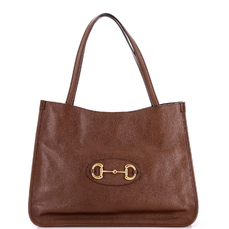 Ladies Gucci Dionysus bags with a star - shaped charmHorsebit 1955 Tote Leather Medium