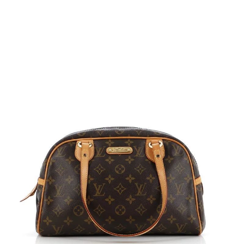 Louis Vuitton crossbody bags with a printed floral pattern for femininityMontorgueil Handbag Monogram Canvas PM