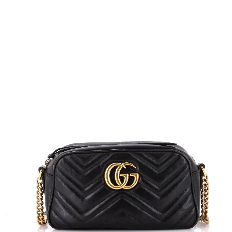 Gucci tote bags for women with a water - resistant coatingGG Marmont Shoulder Bag Matelasse Leather Small