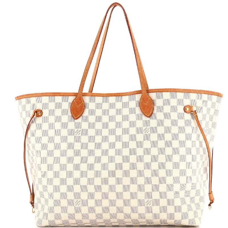 Louis Vuitton crossbody bags in a bold red color for a statementNeverfull Tote Damier GM