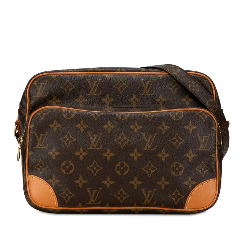 Louis Vuitton handbags with a metal - framed clasp for durabilityBrown Louis Vuitton Monogram Nil Crossbody Bag