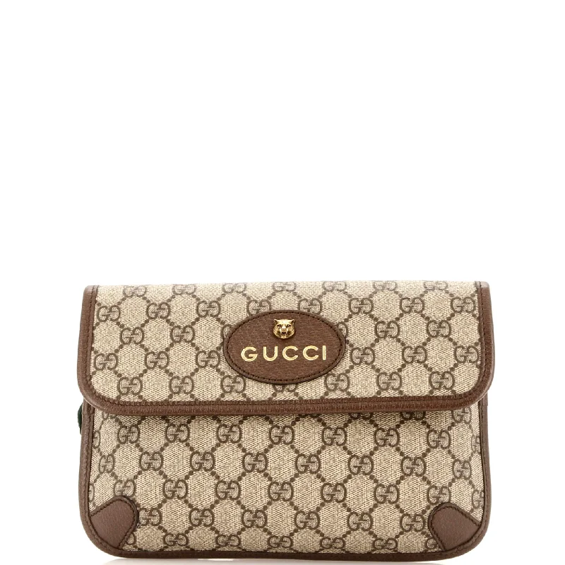 Ladies Gucci handbags with a detachable coin purse insideNeo Vintage Flap Belt Bag GG Coated Canvas