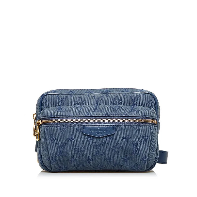 Louis Vuitton Speedy bags in monogram canvas for a classic lookBlue Louis Vuitton Monogram Denim Outdoor Bumbag