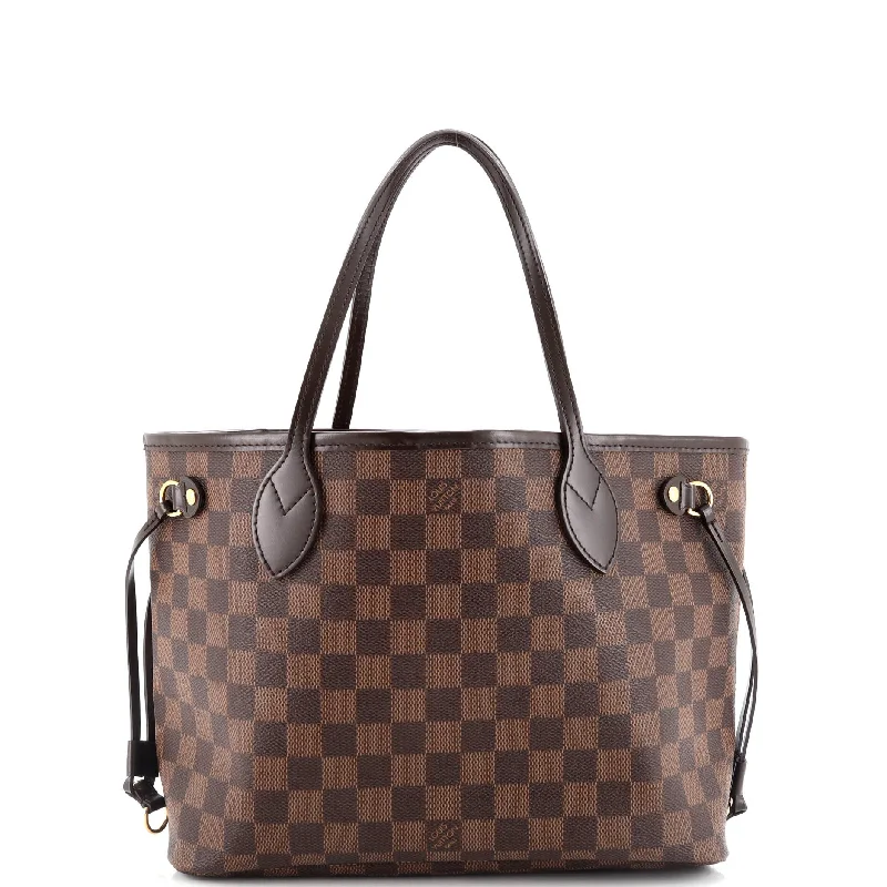 Louis Vuitton handbags with a back - zip pocket for storing valuablesNeverfull Tote Damier PM