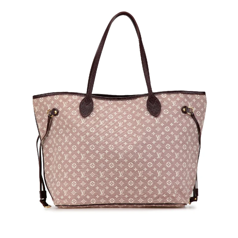 Louis Vuitton bags with a magnetic snap closure for easy accessPink Louis Vuitton Monogram Idylle Neverfull MM Tote Bag