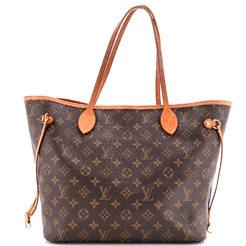 Louis Vuitton handbags with a patent - leather finish for a shiny lookNeverfull Tote Monogram Canvas MM